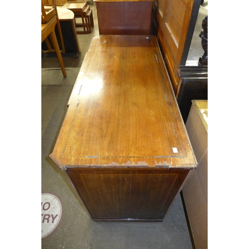 195 - An 18th Century Dutch inlaid mahogany breakfront chest of drawers