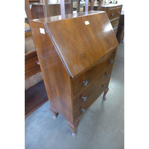 220 - A walnut bureau