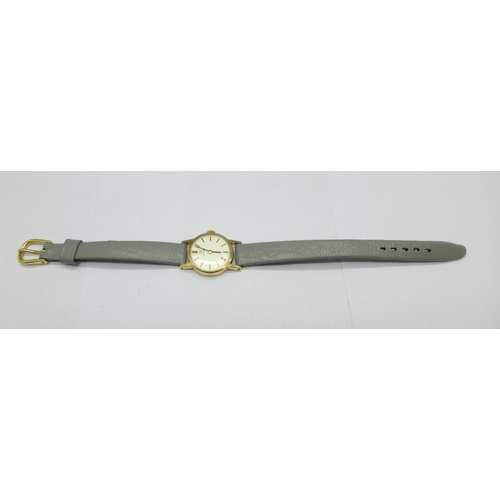 1006 - A lady's Omega gold plated mechanical wristwatch