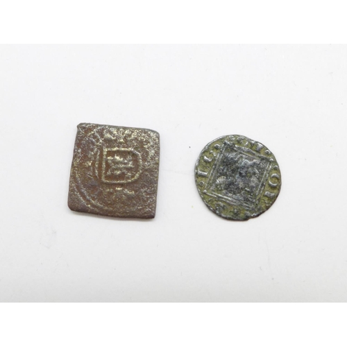 1037 - A medieval Crusader coin and coin weight