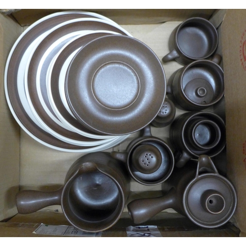 1105 - Three boxes of Hornsea and Denby dinnerwares **PLEASE NOTE THIS LOT IS NOT ELIGIBLE FOR POSTING AND ... 