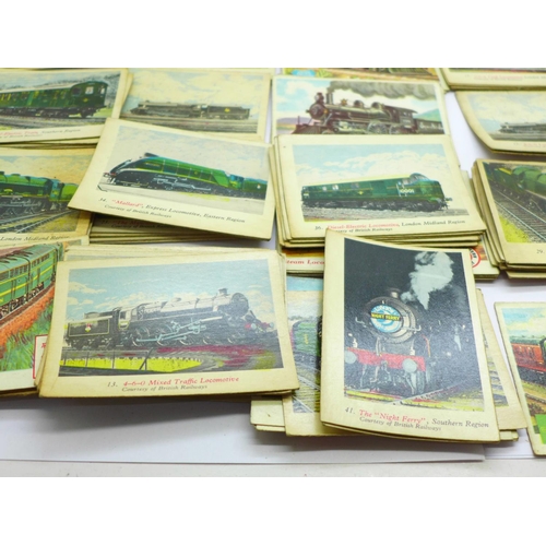 639 - A collection of A&BC and other collector's railway cards