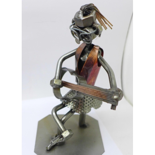 693 - A collection of metal band figures by Hinz and Kunst