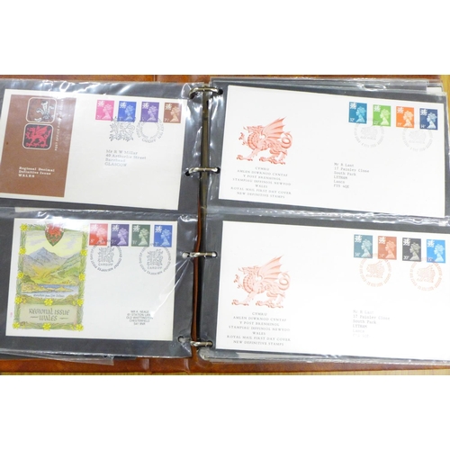 699 - An album of first day covers, regionals, Scotland, Wales, Isle of Man