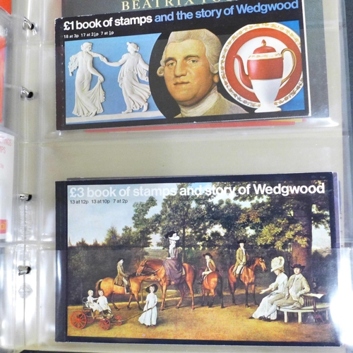 704 - Stamps; GB booklets in album including 1935 Silver Jubilee (no. 294), both Wedgwood booklets and a d... 