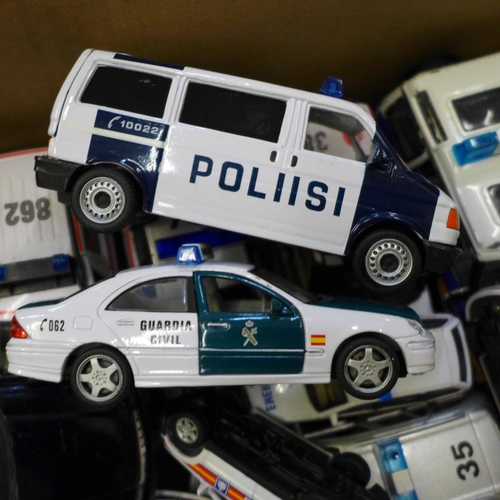 739 - Die-cast Police themed model vehicles