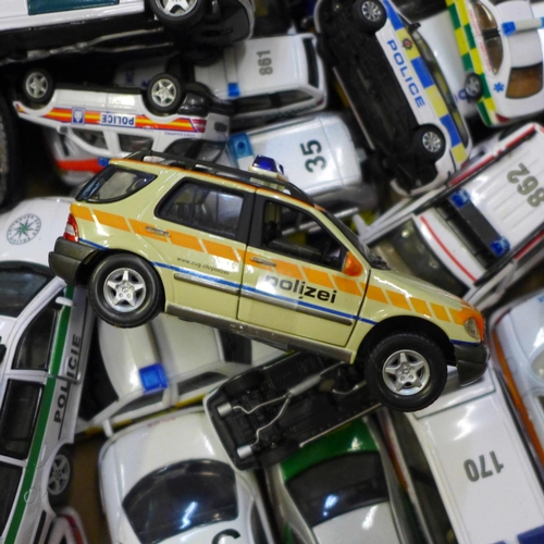 739 - Die-cast Police themed model vehicles