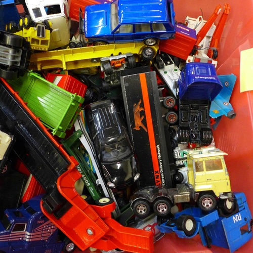 743 - A large collection of die-cast model vehicles, including Tri-ang, Corgi, Matchbox and Lone Star