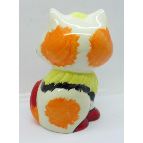 768 - Lorna Bailey Pottery, 'Honey the Cat', 18cm, signed on the base