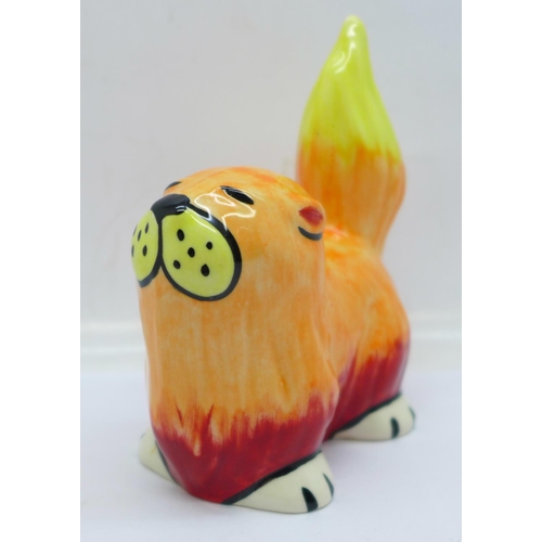 771 - Lorna Bailey Pottery, 'Marmalade the Cat', 11cm, made for the American market, marked USA and signed... 