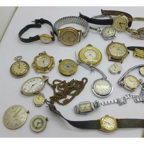 899 - Mechanical wristwatches, movements, etc.