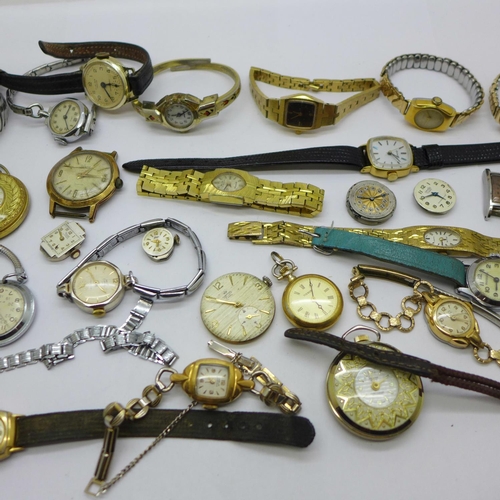 899 - Mechanical wristwatches, movements, etc.