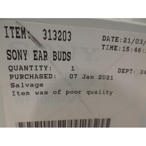 3075 - Sony Ear Buds (WF1000XM3), RRP £129.99 + VAT (222-427) * This lot is subject to VAT