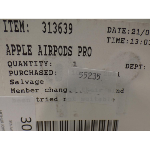 3077 - Apple Airpods Pro (MWP22ZM/A), RRP £189.99 + VAT (222-429) * This lot is subject to VAT