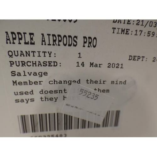 3079 - Apple Airpods Pro (MWP22ZM/A), RRP £189.99 + VAT (222-431) * This lot is subject to VAT