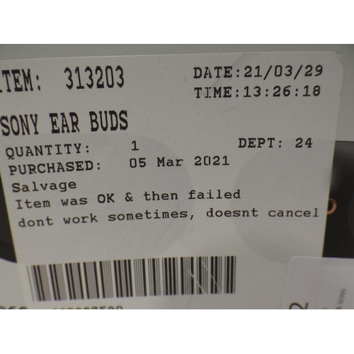 3082 - Sony Ear Buds (model:- WF1000XM3), RRP £129.99 + VAT (225 - 84 ) * This lot is subject to VAT