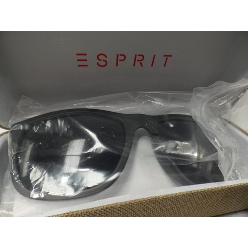 3114 - Three Pairs of Glasses:- Esprit Black Plastic Sunglasses, Police VPL Black Plastic Glasses and Black... 