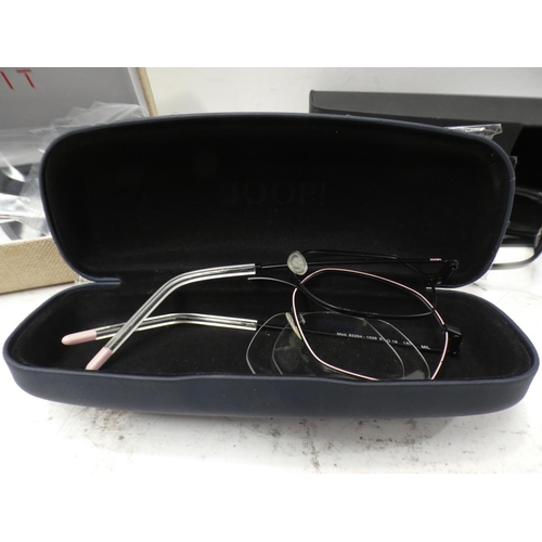 3114 - Three Pairs of Glasses:- Esprit Black Plastic Sunglasses, Police VPL Black Plastic Glasses and Black... 