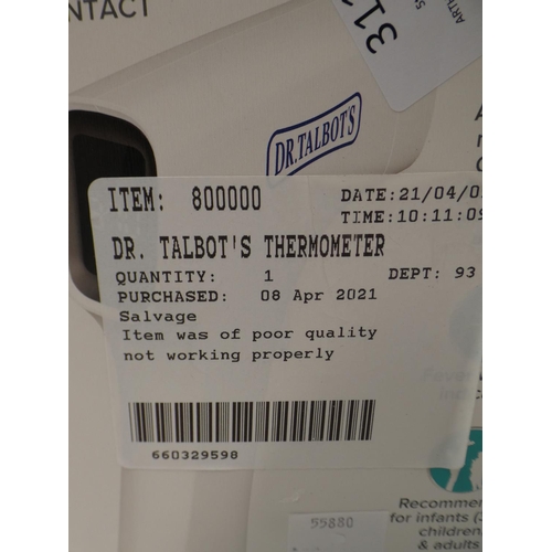 3118 - Dr. Talbot's Non-Contact Thermometer (225 - 278 ) * This lot is subject to VAT