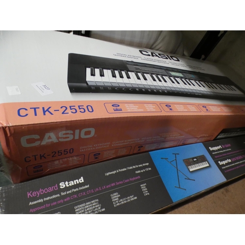 3127 - Casio Compact Keyboard With Stand (CTK2550AD), RRP £99.99 + VAT (225 - 22 ) * This lot is subject to... 