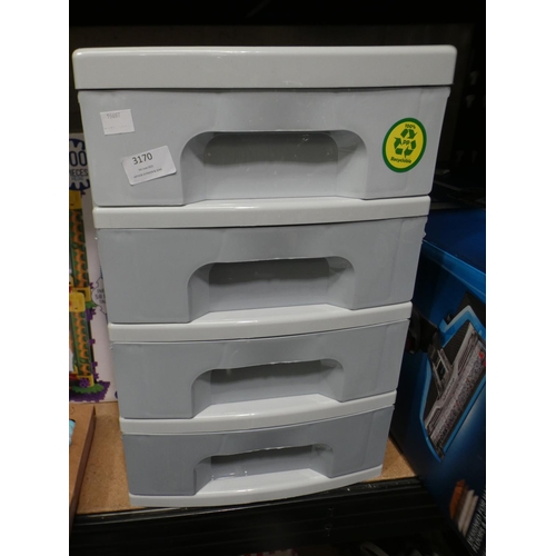 3170 - Really Useful Boxes 4 Drawer Tower (225 - 182 ) * This lot is subject to VAT