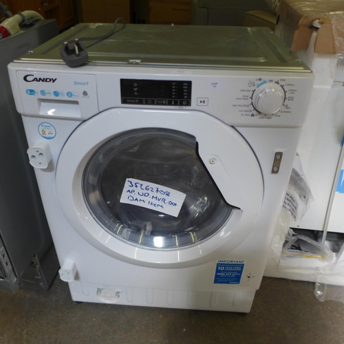 1572 - Candy  Integrated Washer Dryer (8kg) H820xW600xD525 - model no:- CBD 485D1E, RRP £382.5 inc. VAT * T... 