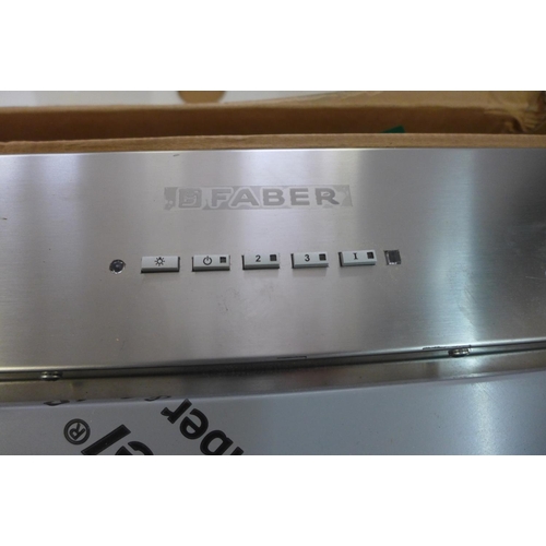 1608 - Faber Inca Lux Canopy Hood - Stainless Steel H330xW700xD300 - model no:- 110.0327.653, RRP £419 inc.... 