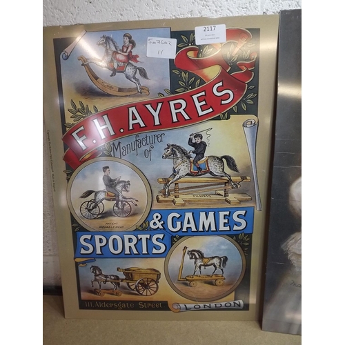 2117 - 3 Tin plate advertising signs