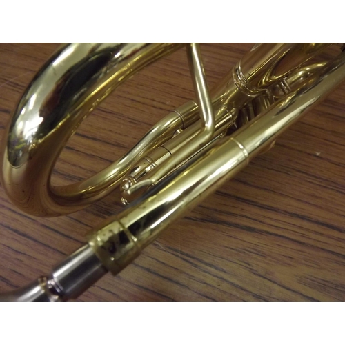 2150 - Elkhart brass trumpet (slight damage)