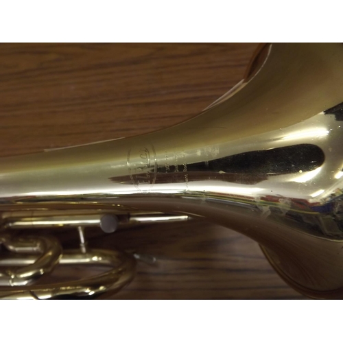 2150 - Elkhart brass trumpet (slight damage)