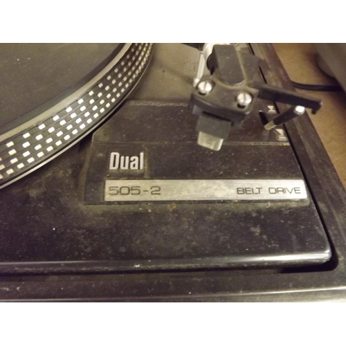 2193B - Dual 505-2 belt driven turntable (damage to lid)