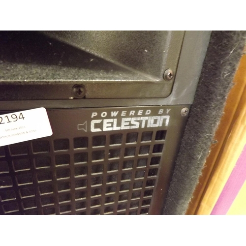 2194 - Sound Lab Celestion (H15M0N) 3 way DJ speakers with Celestion 15