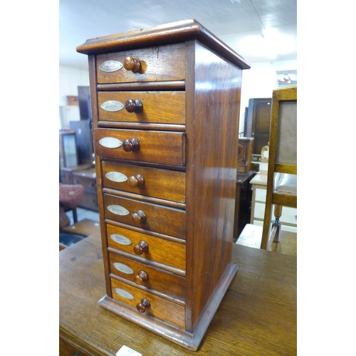 120 - A Victorian mahogany table top chest