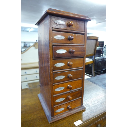 120 - A Victorian mahogany table top chest