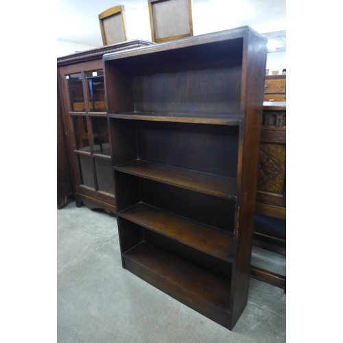 126 - An oak open bookcase