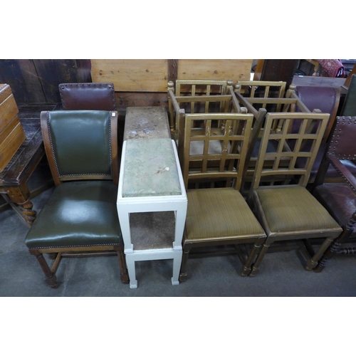 217 - Assorted chairs and stools (18)