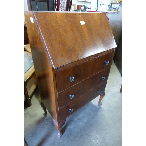 220 - A walnut bureau