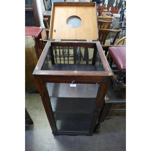 223 - An Edward VII mahogany display cabinet