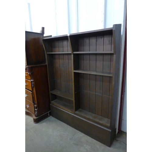 235 - An oak school bookcase