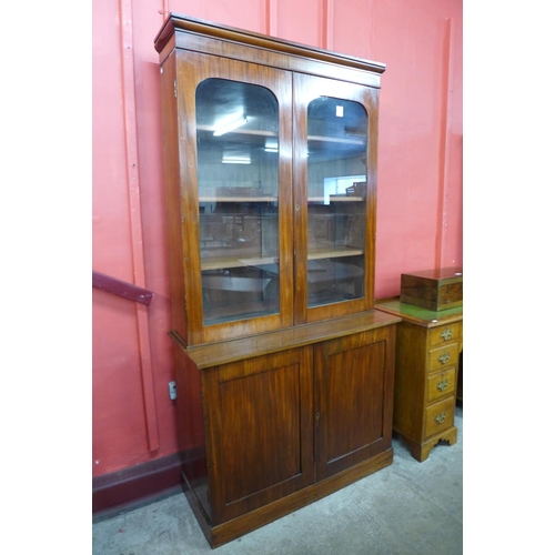 25 - A Victorian mahogany four door bookcase