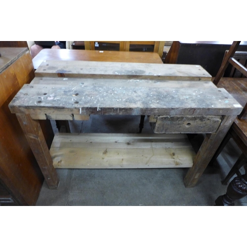 278 - A pine work bench