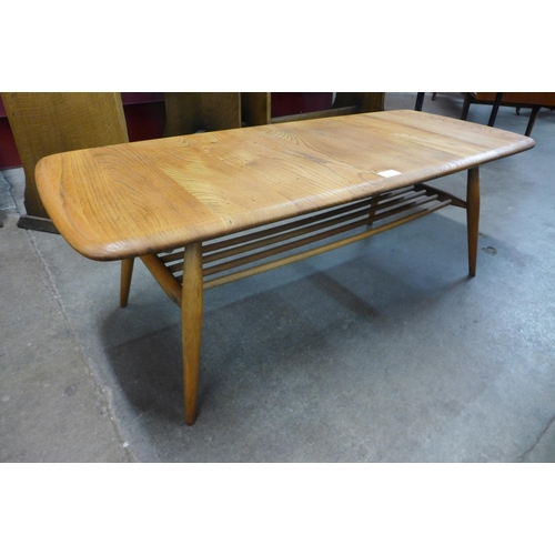 82 - An Ercol Blonde elm Windsor coffee table