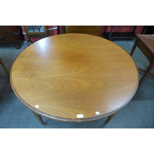 91 - A G-Plan Fresco teak extending dining table