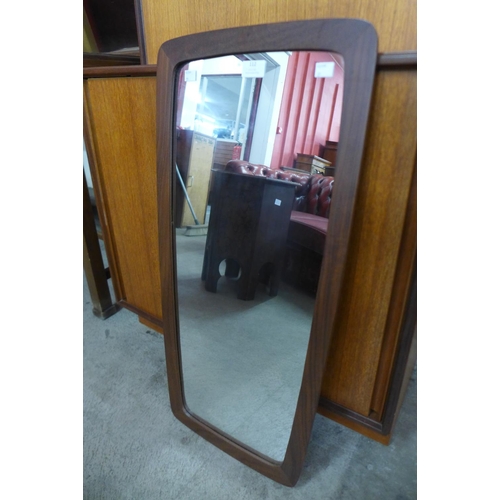 112 - A teak framed mirror