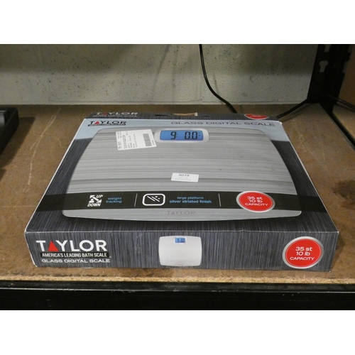 3079 - Taylor Bath Scales Silver (227-204) * This lot is subject to VAT
