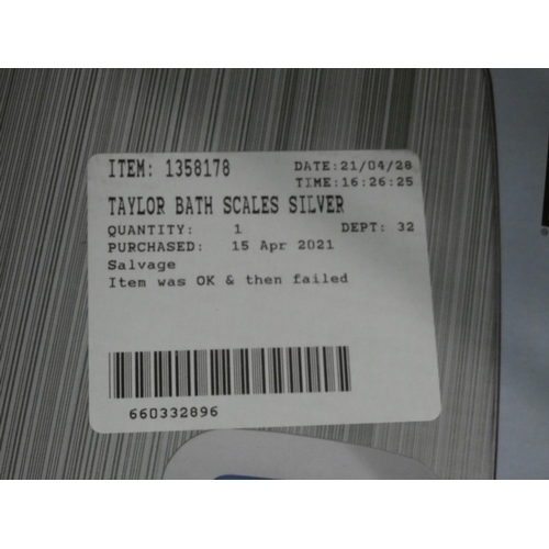 3079 - Taylor Bath Scales Silver (227-204) * This lot is subject to VAT