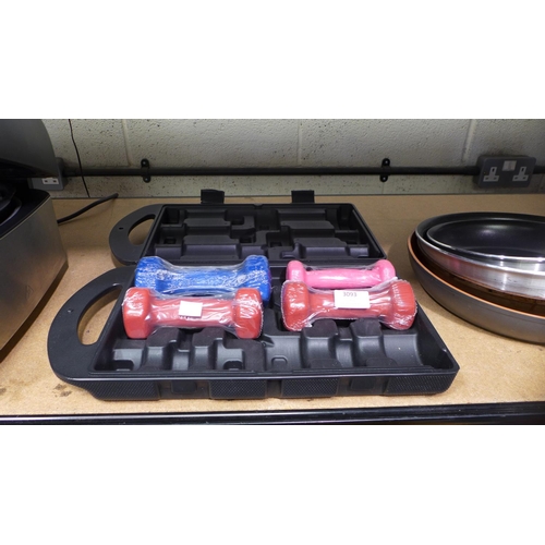 3093 - Quickplay Dumbbell Set    (227-270) * This lot is subject to VAT