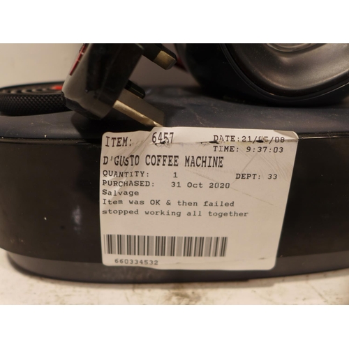 3120 - D'Gusto Coffee Machine - Infinissima    (227-348) * This lot is subject to VAT