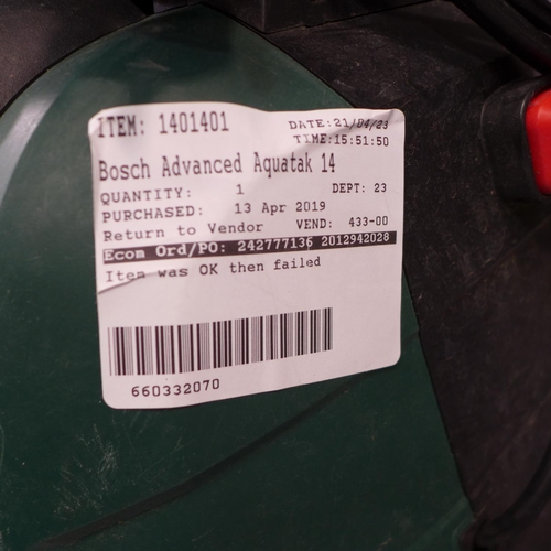 3135 - Bosch Aquatak 140 pressure washer, RRP £189.99 + vat      (227-418) * This lot is subject to VAT