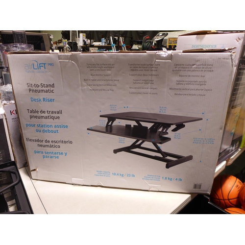 3145 - Airlift Adjustable Height desk by Seville classics, RRP £229.99 + vat (227-155) * This lot is subjec... 